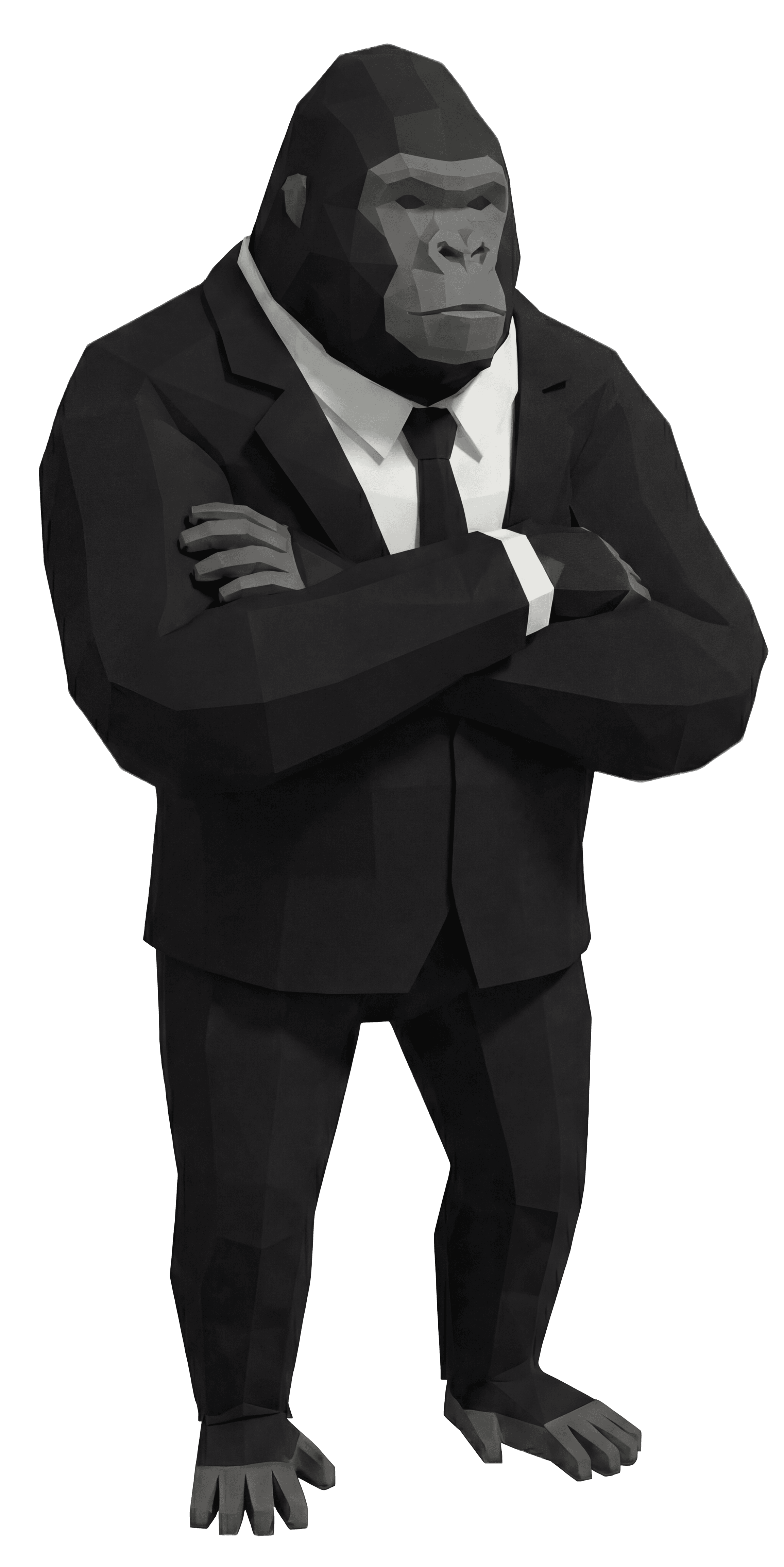 Gorilla Businessman